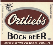 Ortlieb's Bock Beer Label