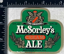 McSorleys Cream Ale Beer Label