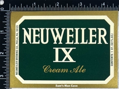 Neuweiler IX Cream Ale Label