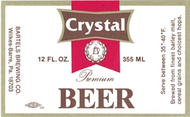 Crystal Premium Beer Label