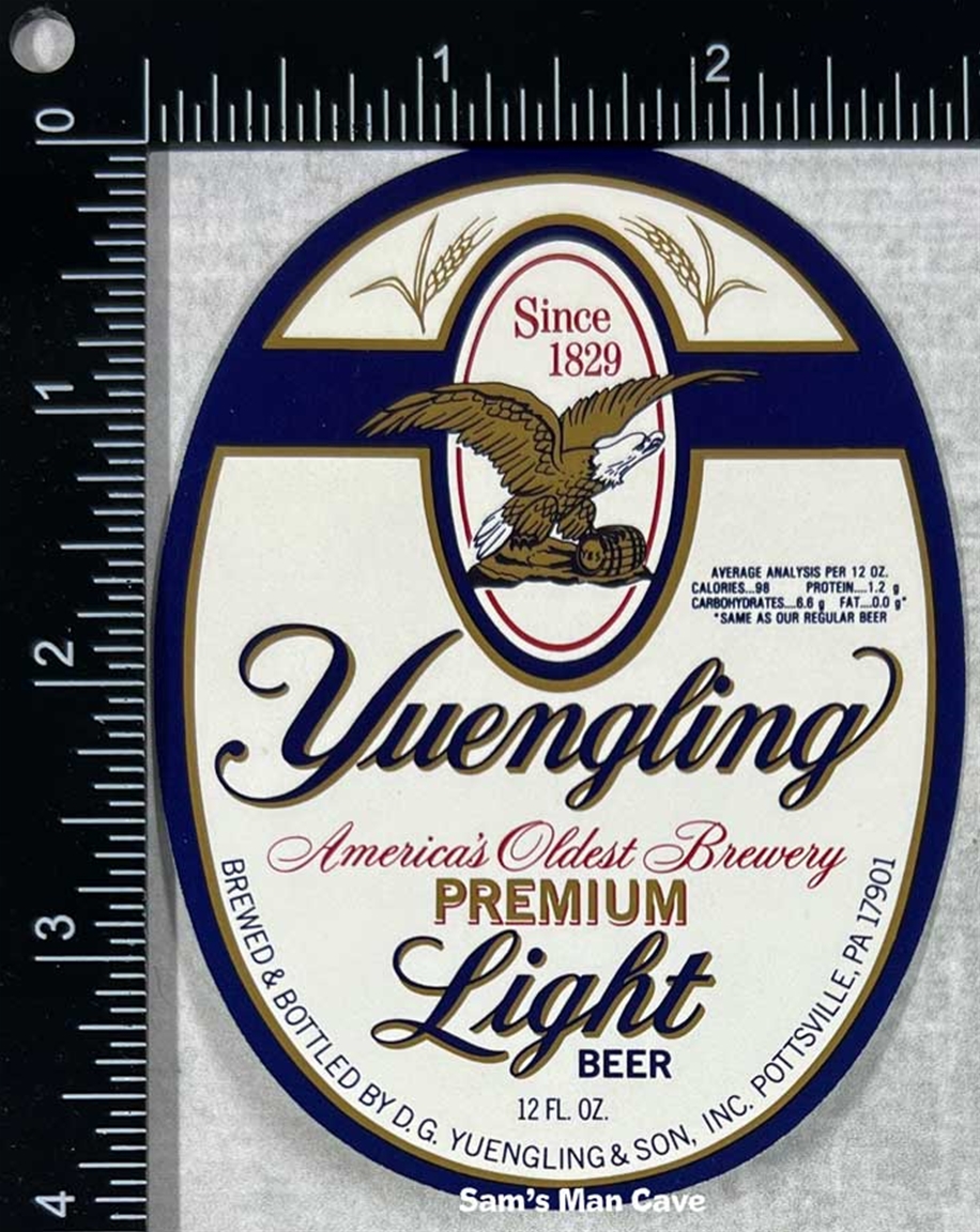 Yuengling Premium Beer Bottle Label Pottsville Pa 