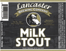 Lancaster Brewing Milk Stout Label