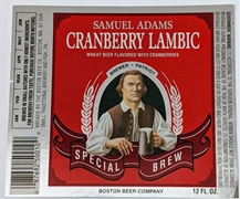 Samuel Adams Cranberry Lambic Label