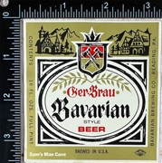 Ger Brau Bavarian Beer Label