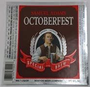 Samuel Adams Octoberfest Special Brew Malt Liquor Label