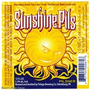 Troegs Sunshine Pils Beer Label