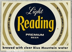 Reading Light Label