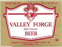Valley Forge Old Tavern Beer Label