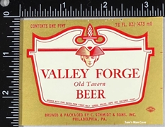 Valley Forge Old Tavern Beer Label