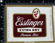 Esslinger Extra Dry Premium Beer Label