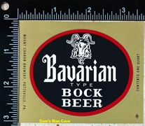 Bavarian Bock Beer Label