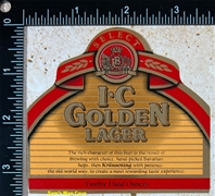 IC Golden Lager Beer Label