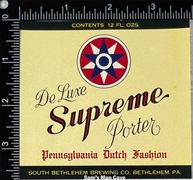 Supreme Porter Beer Label