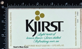 Kjirst Malt Liquor Label
