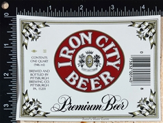 Iron City Premium Beer Label