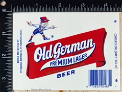 Old German Premium Lager Beer Label