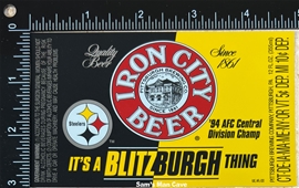 Iron City Blitzburgh Thing Beer Label