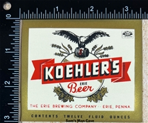 Koehler Beer Label