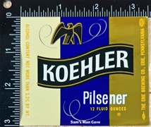 Koehler Pilsener Beer Label