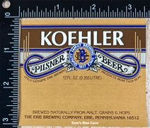 Koehler Pilsener Beer Label