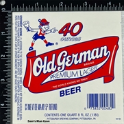 Old German Premium Lager Beer Label