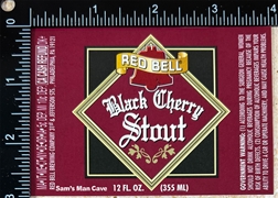 Red Bell Black Cherry Stout Beer Label