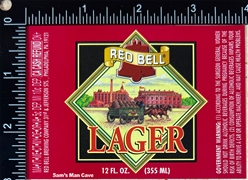 Red Bell Lager Beer Label
