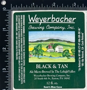 Weyerbacher Black & Tan Sticker Label