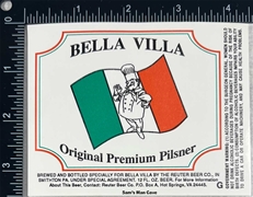 Bella Villa Original Premium Pilsner Label