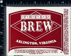 Freds Brew Beer Label