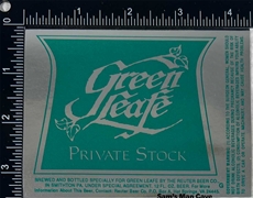 Green Leafe Private Stock Label