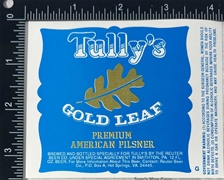 Tully's Gold Leaf Beer Label