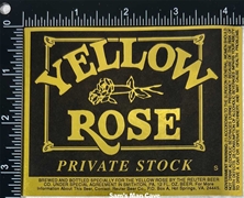 Yellow Rose Private Stock Beer Label