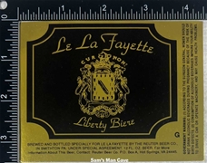 Le La Fayette Liberty Biere Beer Label