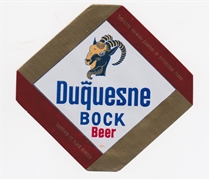 Duquesne Bock Beer Label (foil)