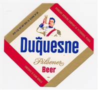 Duquesne Pilsener 12 oz Beer Label