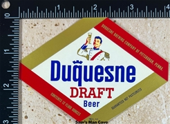 Duquesne Draft 12 oz Beer Label