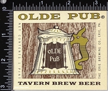 Olde Pub Tavern Brew Beer Label