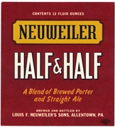 Neuweiler Half & Half Beer Label