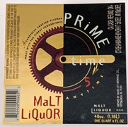Prime Time Malt Liquor Label