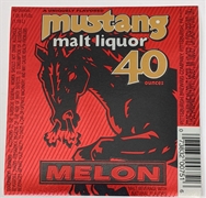 Mustang Malt Liquor Melon Label