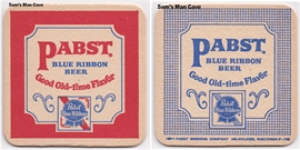 Pabst Blue Ribbon Good Old Time Flavor Beer Coaster