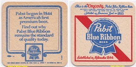 Pabst Blue Ribbon First Premium Beer Coaster