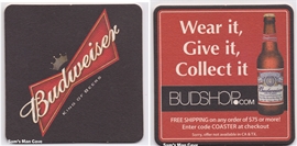 Budweiser Bowtie Beer Coaster