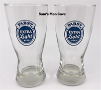 Pabst Extra Light Beer Glass Set