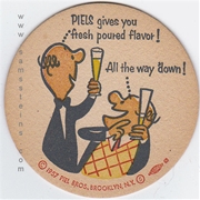 Piels Fresh Poured Beer Coaster