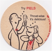 Piels Throat-wise Beer Coaster