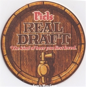 Piels Real Draft Beer Coaster
