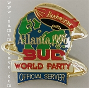 Bud World Party Atlanta 1996 Pin