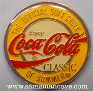Coca Cola Soft Drink of Summer Pin